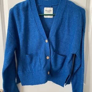 Abercrombie & Fitch Blue Women's Sweater Cardigan